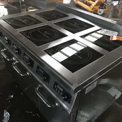 China Induction Catering Equipment Electric Cooking Range 14kw RoHs Approved for sale