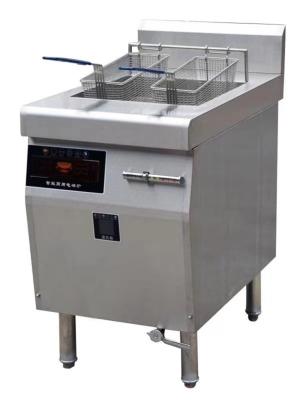 China Sonnenwende-Induktions-Handelsstand-alleinbratpfannen doulbe Bratpfannen-/table-Bratpfannen 10kw 15kw 500*900*850mm zu verkaufen