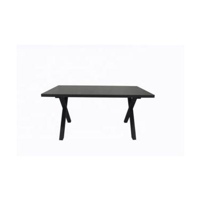 China NO Custom Black Wooden Dining Table Dining Table MDF Furniture Home Dining Table Set for sale