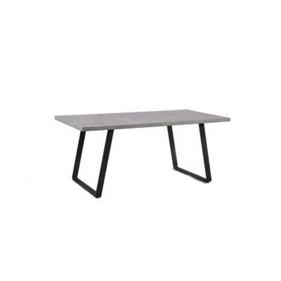 China simple & Customized Modern Design Dining Table Metal Tripod Dining Table Wooden Dining Table Set for sale