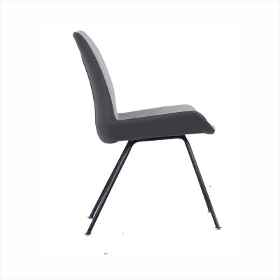 China simple & Modern Warm Green Velvet Modern Vendor Dining Chairs With Black Metal Legs for sale