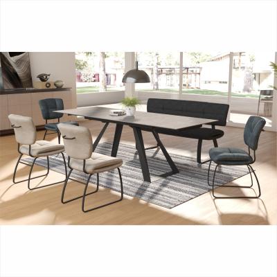 China New Design Hot Sale Modern Dining Room Furniture Comfortable Leather Heavy Dining Chairs for sale