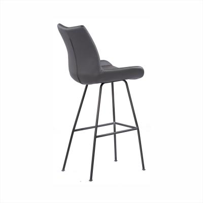 China simple & Nordic Modern Design Plastic PP Bar Stool Seat Metal Frame Barstool With Low Back For Cafe Bar Bar for sale