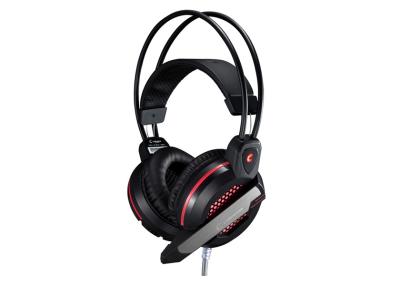 China Refresque el auricular estéreo blanco y negro del contraluz del juego, auriculares del micrófono del juego para la PC en venta