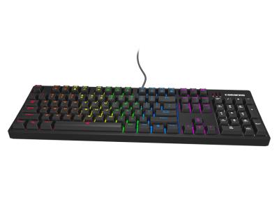 China Anti static durable cherry mx mechanical keyboard for gaming with 7 color LED backlight for sale