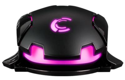 China Right & left hand control adjustable gaming mouse with red green blue purple led light for sale