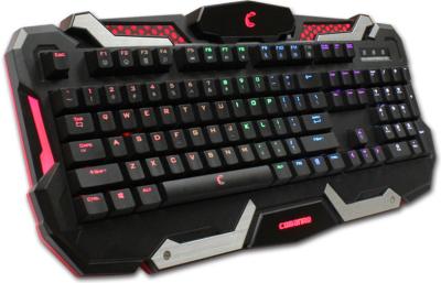 China 7 color led illuminated ergonomic usb multimedia backlight backlit gaming keyboard for sale