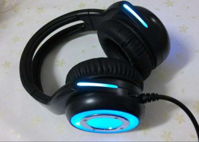 China Cool wired stereo gaming headset noise cancelling microphone / blue gaming headphones for sale