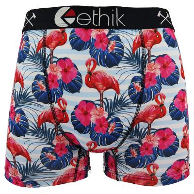 China Young Man Antibacterial Breathable Hot Sexy Ice Silk Summer Boxer Shorts Cool Underwear for sale