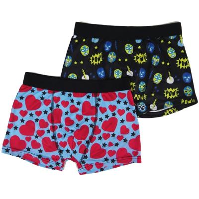 China Wholesale Kids Logo Polyester Teen Boys Trunk Custom Boy Brief Antibacterial Cute Underwear for sale