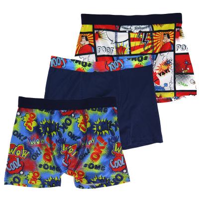 China Antibacterial Comfortable Kids Boy Cute Underwear Youth for sale