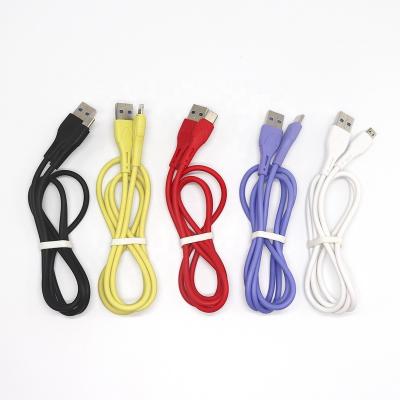 China Cheap Fast And Durable Multicolor Injection PVC Data Cable Micro USB Fast Charging Data Cable for sale