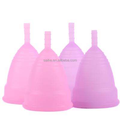 China 100% Medical Silicone Eco-friendly Wholesale Organic Foldable Reusable Menstrual Cup Silicone Ladies Close Fit Menstrual Cup for sale