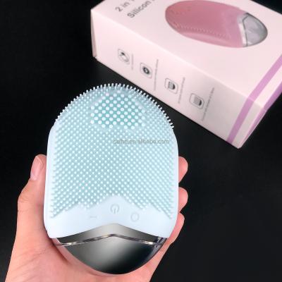 China Electric Facial Massager Brush Silicone DEEP CLEANING Facial Cleansing Brush For Pore Remover IPX 7 Waterproof for sale