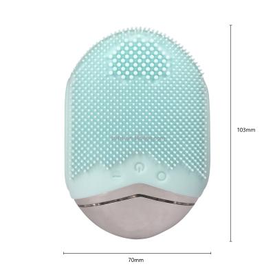 China Beauty Face DEEP CLEANSING Wash Scrub Remover Exfoliating Cleansing Detergent Sonic Facial Cleansing Brush Electric Silicone Face for sale