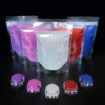 China Decoration And Make Up Factory Supply 2 Oz Bag Polyester Glitter Packing Powder for sale