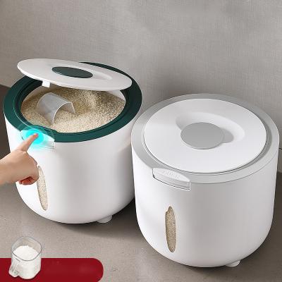 China Storage in moisture-proof and insect-repellent viable household rice bucket rice dispenser rice and food container for sale