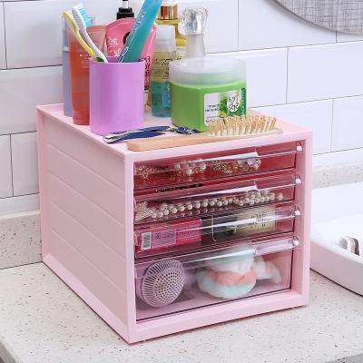 China Dustproof Japanese Style for Home and Office Household Items Desk Organizer Document File Plastic Storage Box for sale