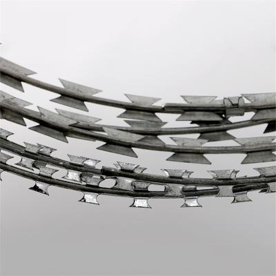 China Fence Razor Barbed Wire /Concertina Razor Wire For Security Wire Mesh Fencing / Galvanized Wire for sale