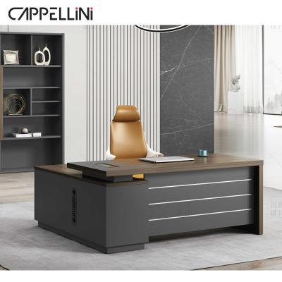 China New Design Extendable Modern Boss Chair Office Furniture Executive Office Furniture Executive Desk High Quality Wooden Table for sale