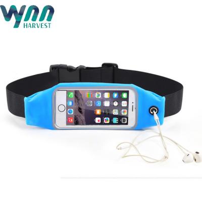 China 6 Inch Outing Sport Waist Pouch With Clear Window Portable For Phone for sale