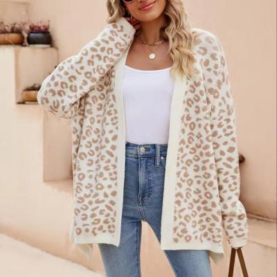 China Anti-Wrinkle Women's Long Sleeve Open Front Cardigans Loose Casual Sweater for sale