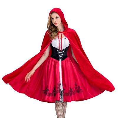 China Red Riding Hood Costume Fantasy Game Uniforms Halloween Party Costumes Adult Anime Cosplay Women Cartoon Costume Small for sale