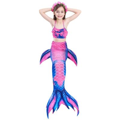 China Breathable Little Mermaid Tails Swimming Costume Mermaid Tail Cosplay Girls Swimsuit Children Kids Swimwear for sale