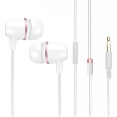 China Perfect White Noise 2022 Headphones High Fidelity Noise Canceling Ceramic In-Ear Cable Earphone 3.5mm Jack Earbuds In Cheap High Quality Cable Earphone for sale