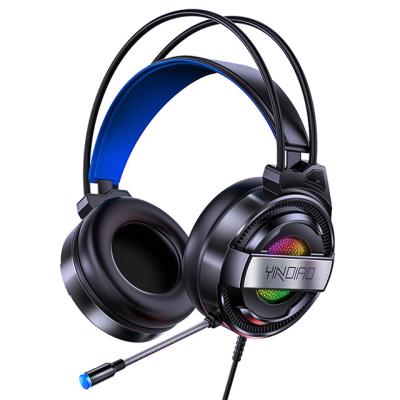 China Durable Q3 USB Wired E-sports Gaming Headset With MIC RGB Light Cable Length 1.67m Headset Earphone Headphones for sale