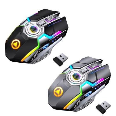 China Hot Selling High Ergonomic Wireless Portable 2.4G DPI Gaming Mouse A5 Optical Rechargeable Mouse For Desktop Laptop Computer for sale