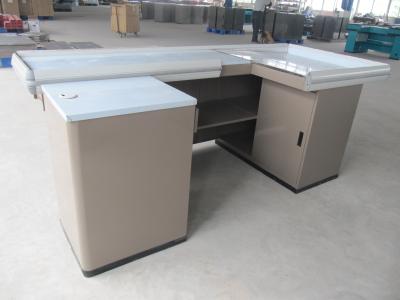 China Higher Commercial Supermarket Checkout Counter2500*1100*930mm for sale