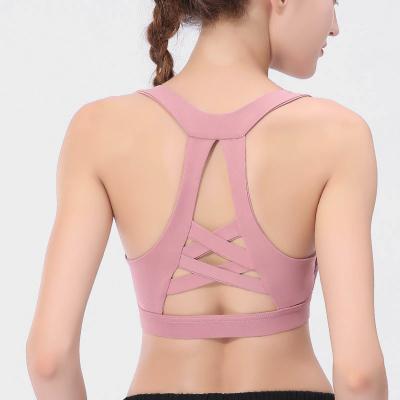 China Breathable Workout Fitness Plus Size Women Yoga Bra Top Sports Invest Breathable Private Label Sports Bra Gym Sportswear Fasion Point New for sale