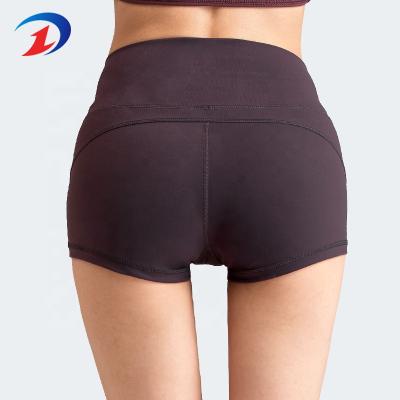 China Breathable Women Yoga Fitness Custom Compression Spandex Shorts High Waist Workout Sports Alphalete Yoga Shorts Pants for sale