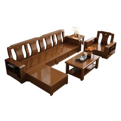 China Comfortable Quality Assurance Customized Practical Professional Solid Wood Sofa Living Room Sofas for sale