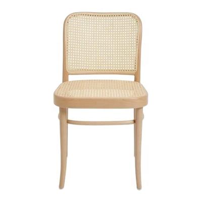 China Hot Sale Modern Design Modern Design Wooden Rattan Dining Chair for sale