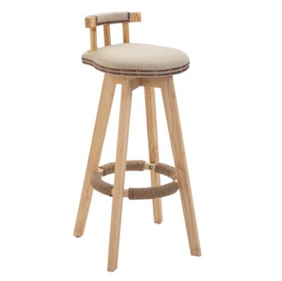 China Wholesale Solid Modern Nordic Upholstered Wooden Bar Chair Sneaks Umpire Chair For Bar Table for sale