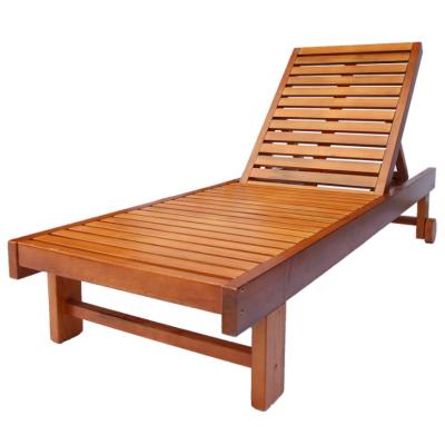 China Quality Assurance Modern Customized Practical Professional Solid Wood Sun Loungers Pool Chairs Designer Outdoor Sun Lounger Sun Lounger for sale