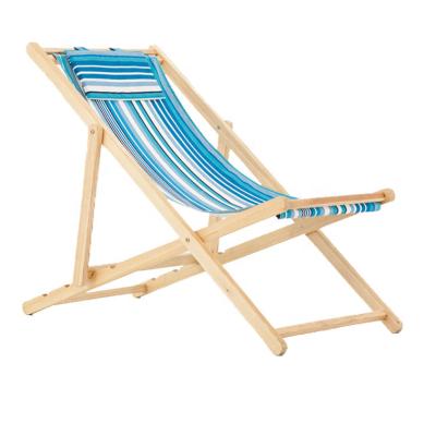 China Modern High Quality Customized Wooden Beach Chair Folding Economy Beach Chair Convenient Wooden Beach Chair Folding Beach Chairs for sale