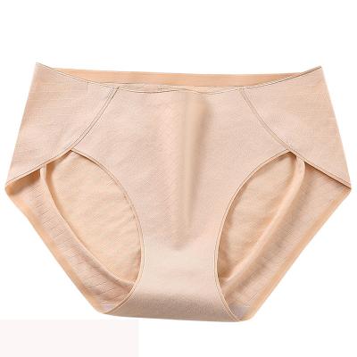 China Quality underwear mid-waist cotton underwear antibacterial silk jacquard cotton underwear seamless women's underwear lingerie for sale