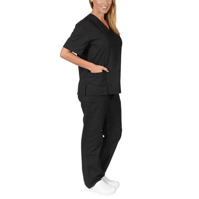 China Wholesale Hospital Print Hospital Spandex Gown Set Nurses Uniform Medical Stretch Scrub Uniforms for sale