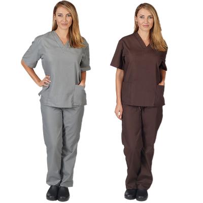 China Wholesale Hospital Stretch Scrub Medical Uniform Short Sleeve Trotter Nurse Uniform Sets Nursing Uniform for sale