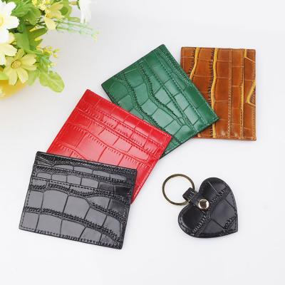 China NATIONAL Pattern Crocodile Pattern New Arrival Credit Card Holder Leather Slim Wallet for sale