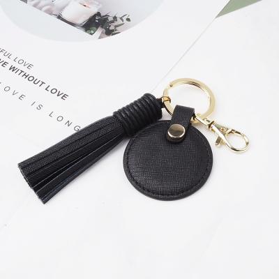 China Gift Custom 100% High Quality Leather Chain Key Rings Bulk for sale