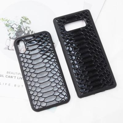 China All Brands New Luxurious Genuine Leather Case For Samsung Luxury Cell Phones Case Real Snakeskin Leather Wholesale for sale