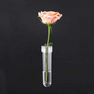 China Acrylic YIWU Factory Plastic Flower Tubes /Vials Flower Arrangement Wedding Decoration for sale