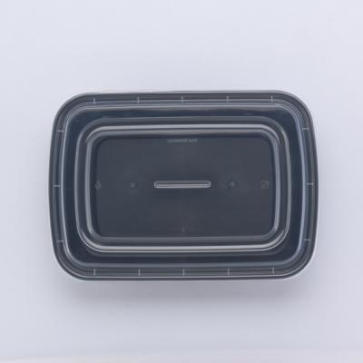 China Eco-Friendly PP Microwavable Rectangular Microwave Disposable Plastic Food Containers for sale