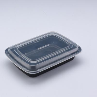 China Microwavable disposable plastic storage container 12 oz food box for sale