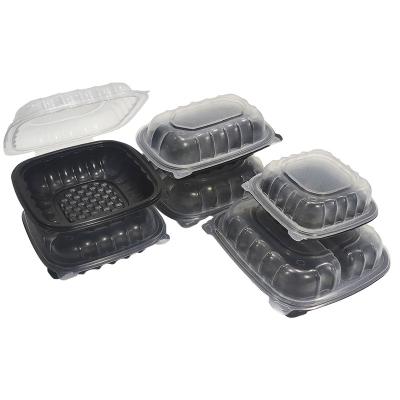 China Hot Selling Microwavable Disposable Plastic Take Away Food Container Take Away Food Packaging Lunch Box for sale