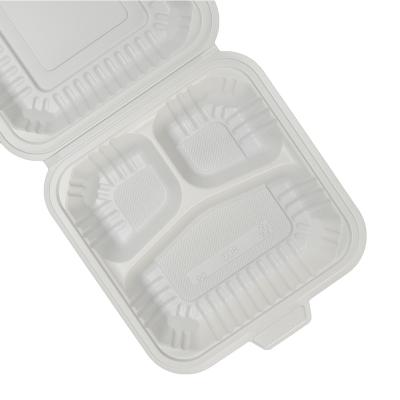 China Amazon Hot Selling 3 Compartment Microwavable PP Disposable Plastic Take Out Food Container With Lids for sale